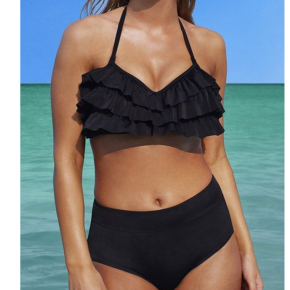 Swimsuits For All Other - Ruffle bandeau style heartthrob 2pc BIKINI 86c3*